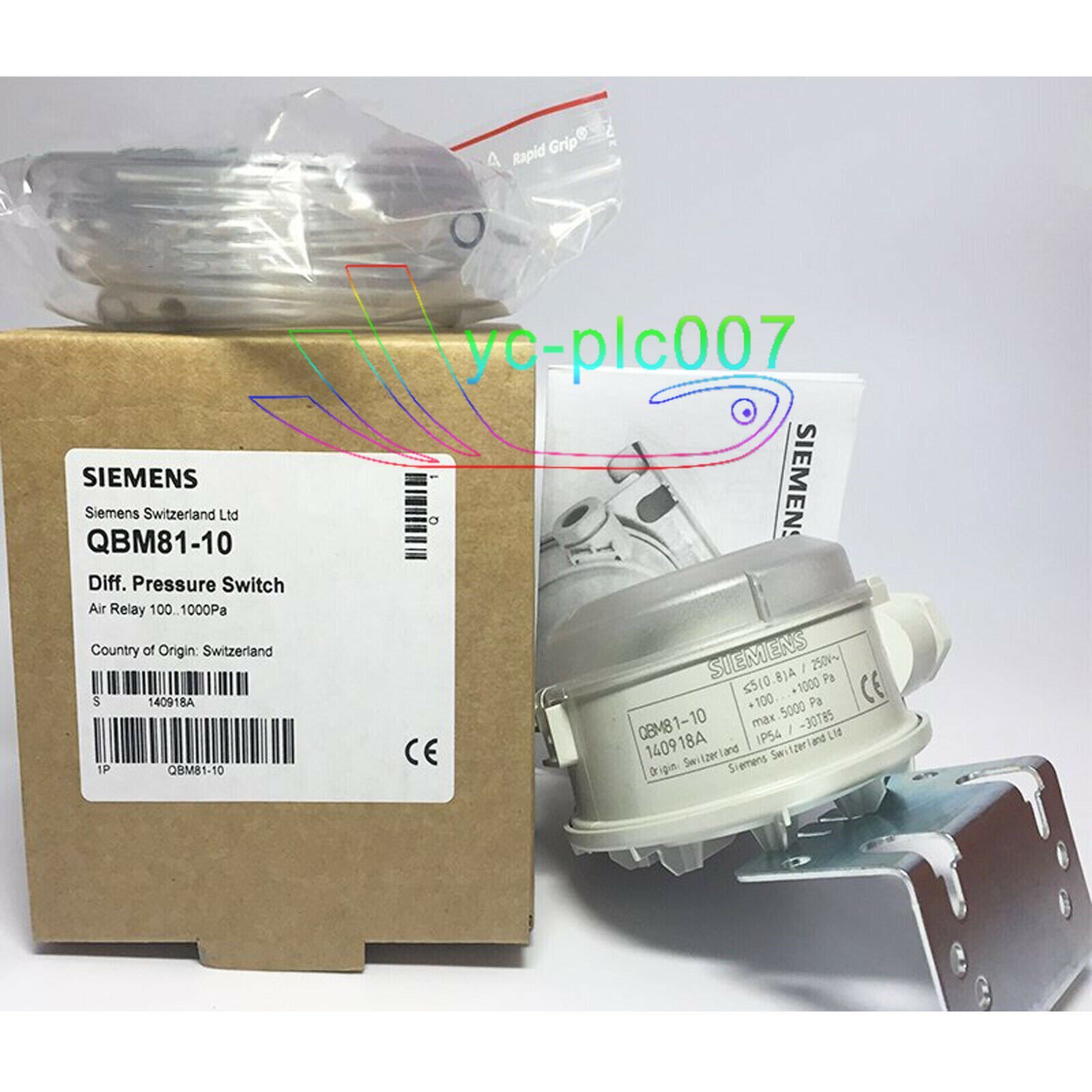 NEW SIEMENS QBM81-10 Air Differential Pressure Switch Fast