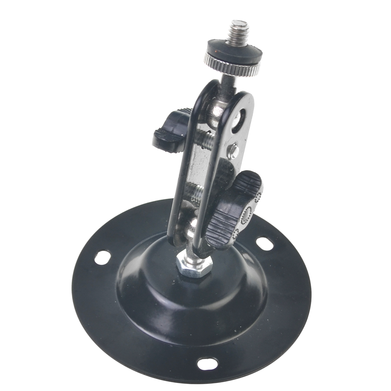 1Pc Wall Mount Round Base Flexible Bracket Stand for CCTV Camera Camcorder US