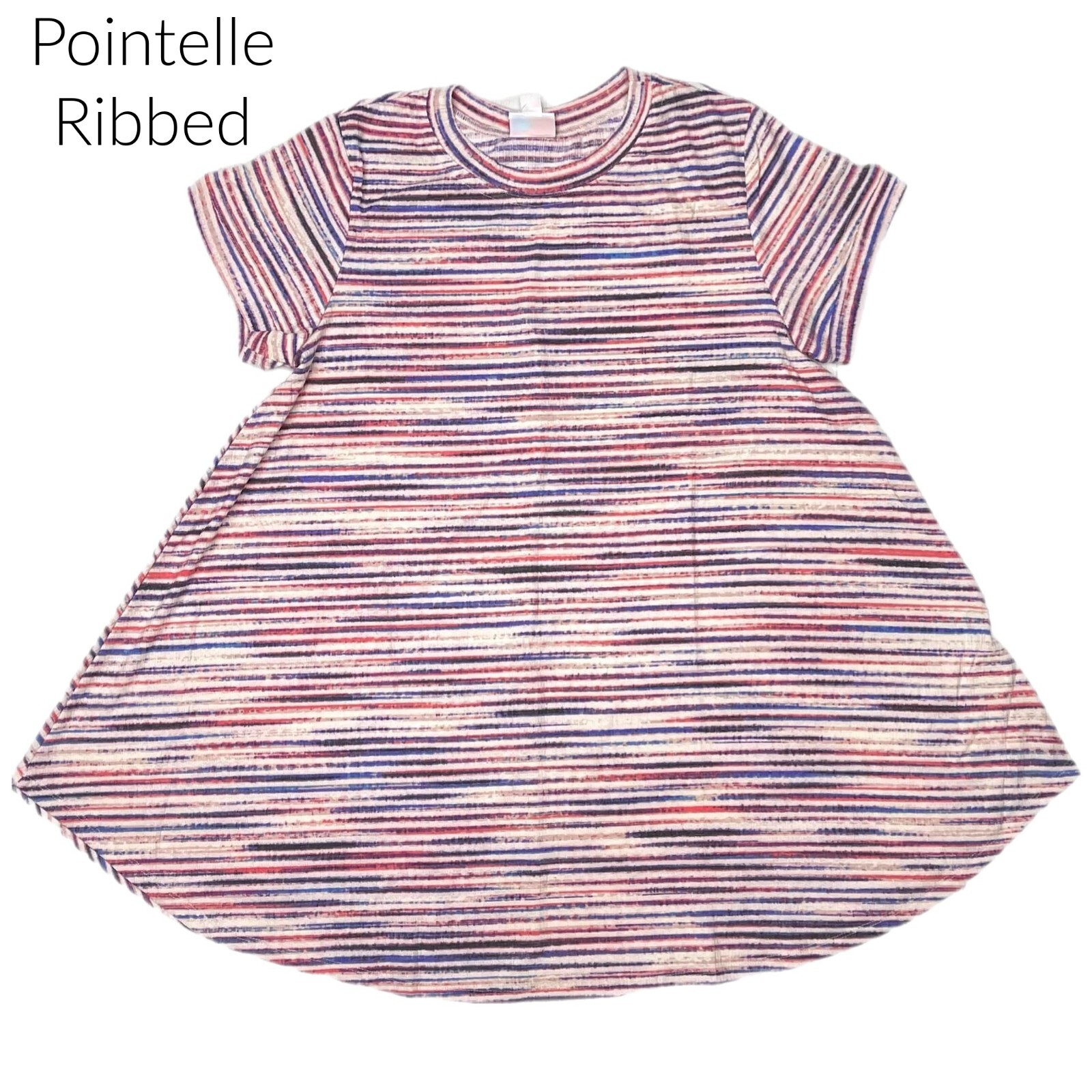 SMALL ERIKA LuLaRoe ~ STRIPES PATTERN ~ Swing Top; Sizes 4-6