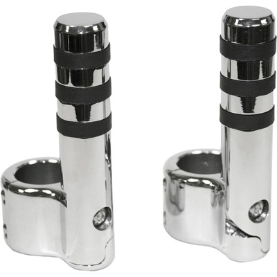 Clamp On Pegs Chrome with  Wide O-Ring for 1 1/2'' Bar OPEN BOX 715