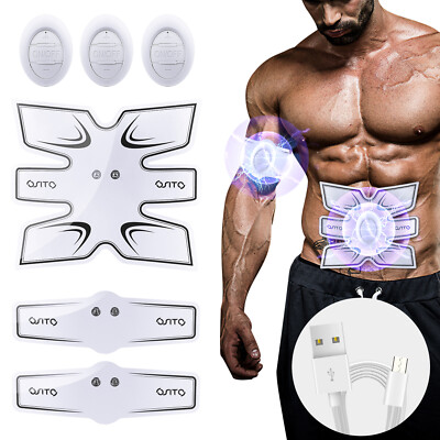 EMS Abdominal Muscle Toning Trainer ABS Stimulator Toner Fitness Binder Gym Belt