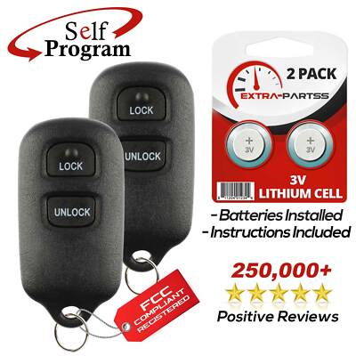 2 For 2004 2005 2006 Toyota Scion xA xB Non OEM Keyless Remote Car Key Fob