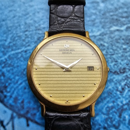 Raymond Weil 18k Gold Electroplated Unisex Wristwatch Ref
