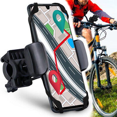 Universal Rotaci/ón 360/° Desmontable Soporte Manillar de Silicona Soporte Movil para Bicicleta Motocicleta Ciclismo GPS Nacigatore para iPhone 11 8 Plus X XS MAX XR Samsung Soporte Movil Bicicleta