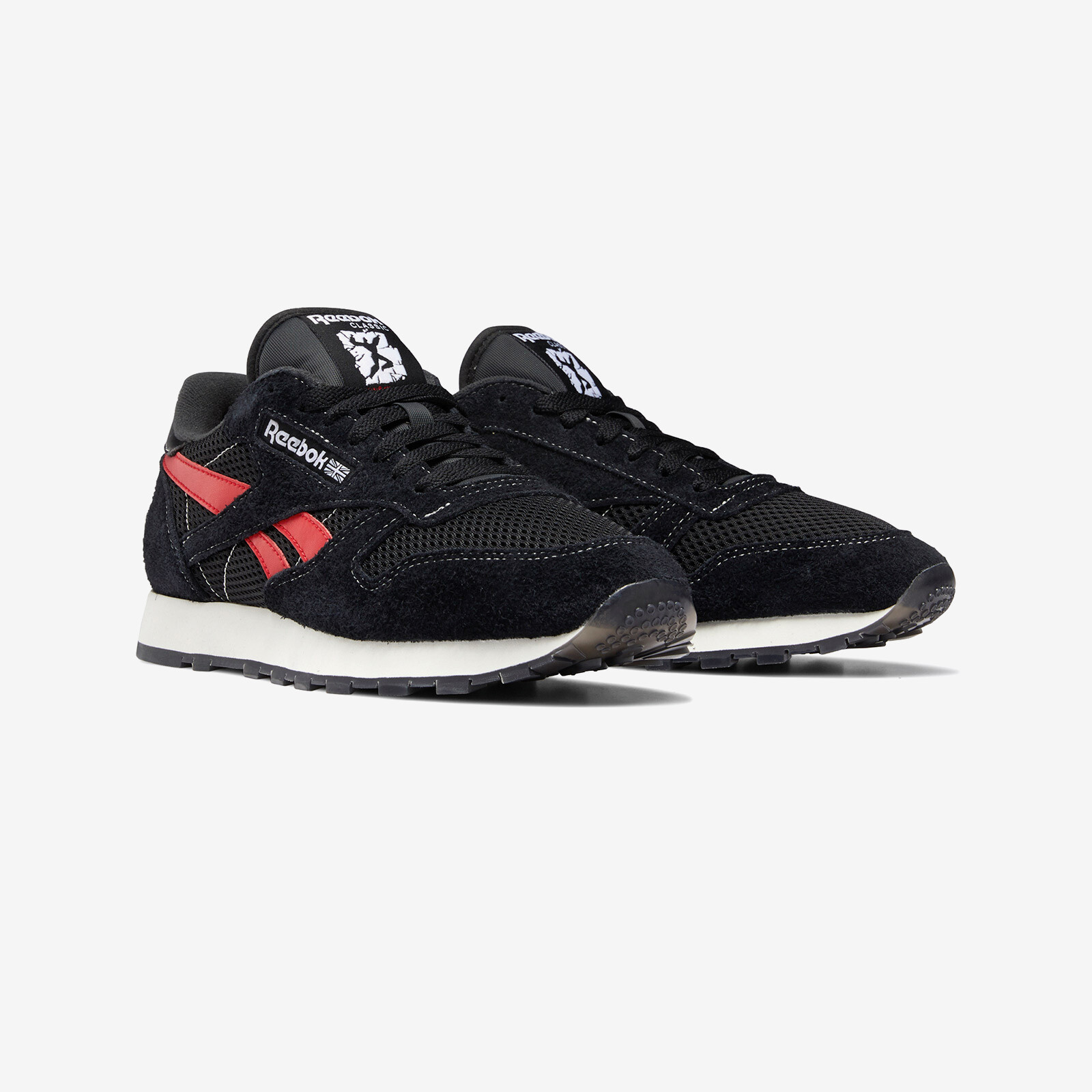 

Мужские туфли Reebok CL Classic Leather Gy0707 черные, красные, зеленые, Черный, Reebok CL