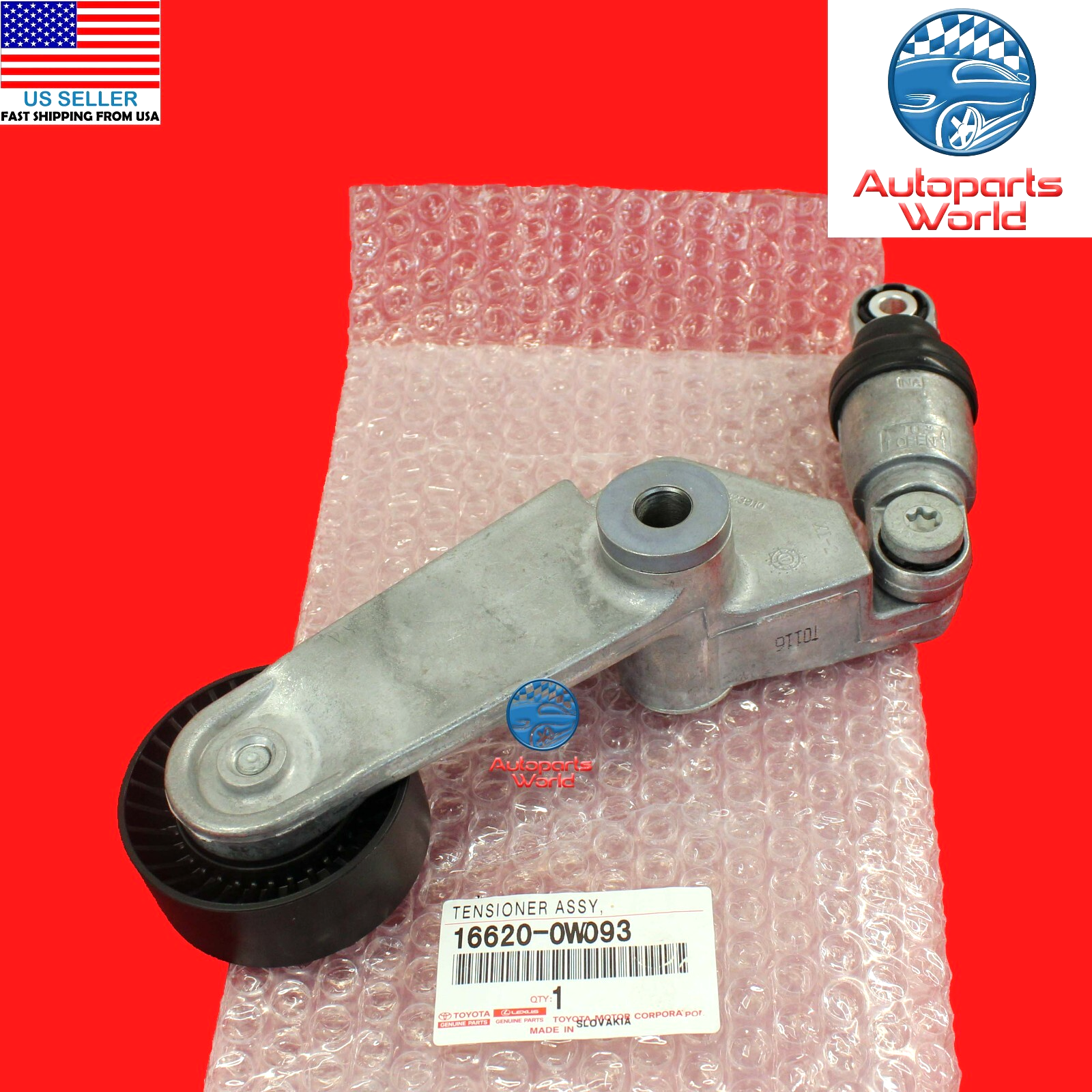 GENUINE OEM TOYOTA CELICA COROLLA MATRIX 1.8L 1ZZFE BELT TENSIONER 16620-0W093
