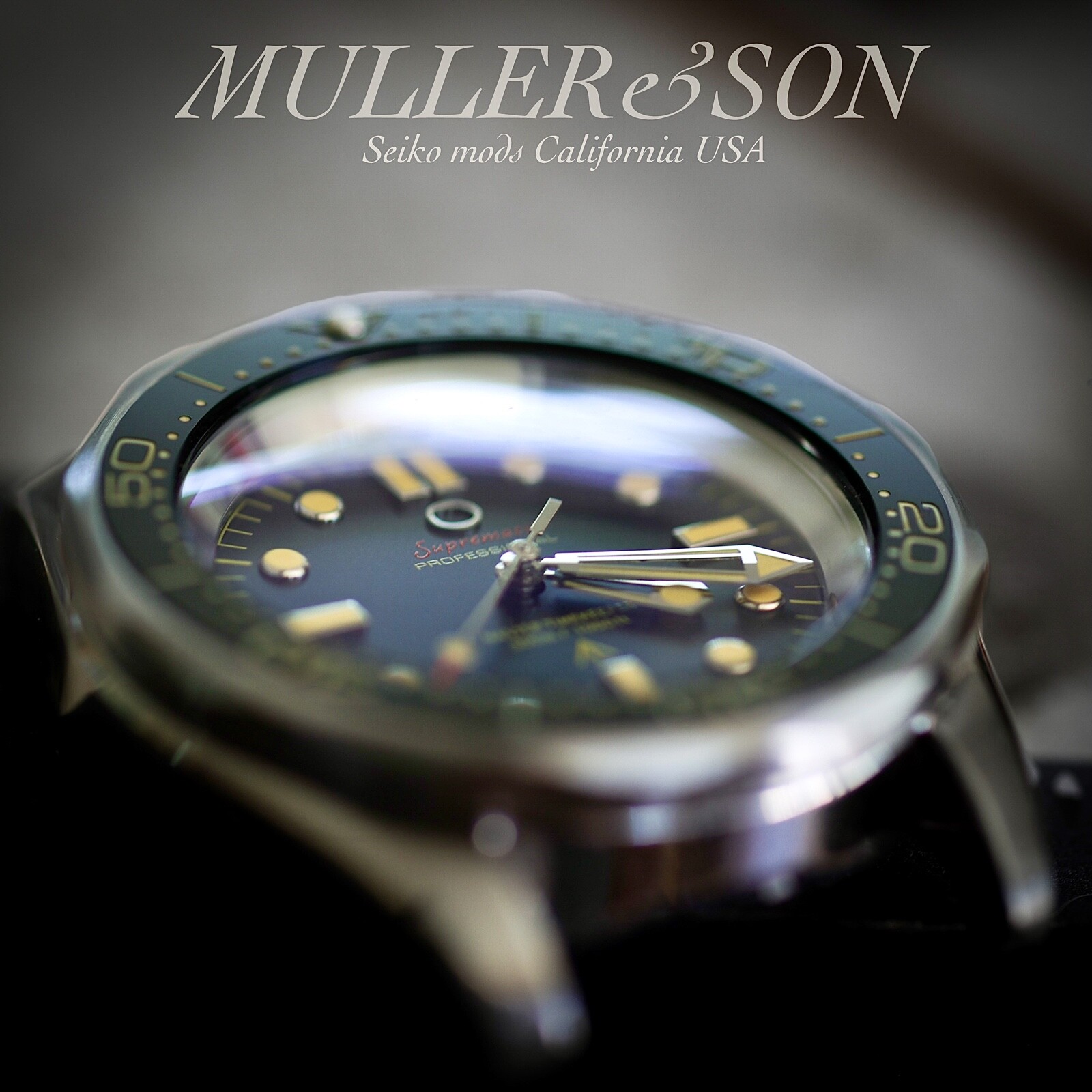 Pre-owned Müller&son Watch [no Time To Die] Megamod Made From Seiko Snzf + Leather Strap