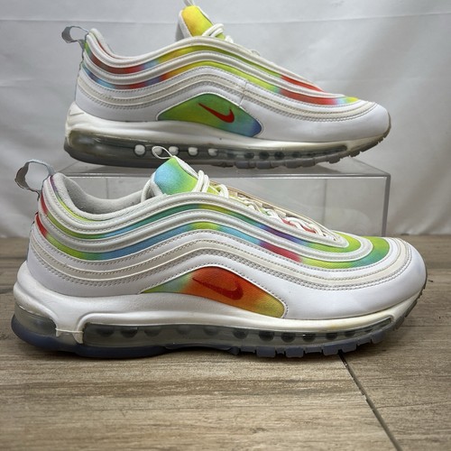 NIKE Air Max 97 NRG Tie Dye White Golf Shoes Peace Love