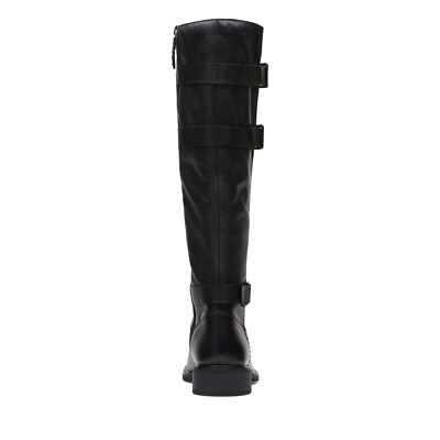 Pre-owned Clarks Women's Cologne Up Black Leather 26174773