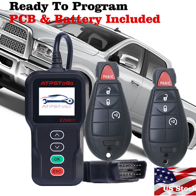 New Replacement Remote Key Fob And Programmer For 2008-2020 Dodge Grand Caravan