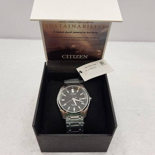Pre-owned Citizen Eco-drive Titanium Mens Watch 43mm 10atm