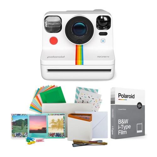 Polaroid Now Instant Camera Generation 2 White wFilm Kit and BandW