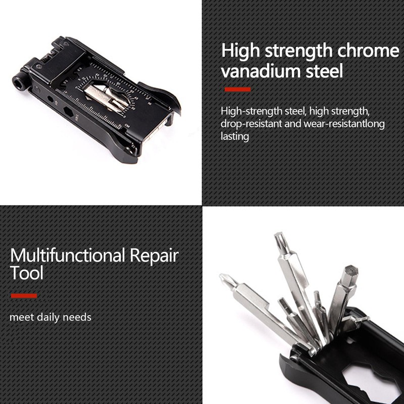 23 In 1 Bicycle Multitools Portable Bike Repair Tool Kit For Road Mountain Bikes