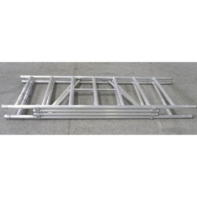 Metaltech 18ft. Aluminum Scaffold w/Guardrail/Outriggers 800Lb. Cap.,#AL-Q0106