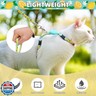 PUPTECK Adjustable Cat Harness and Leash Set Escape Proof Kitten Strap Collar for Walking Travel, Lemon Pattern