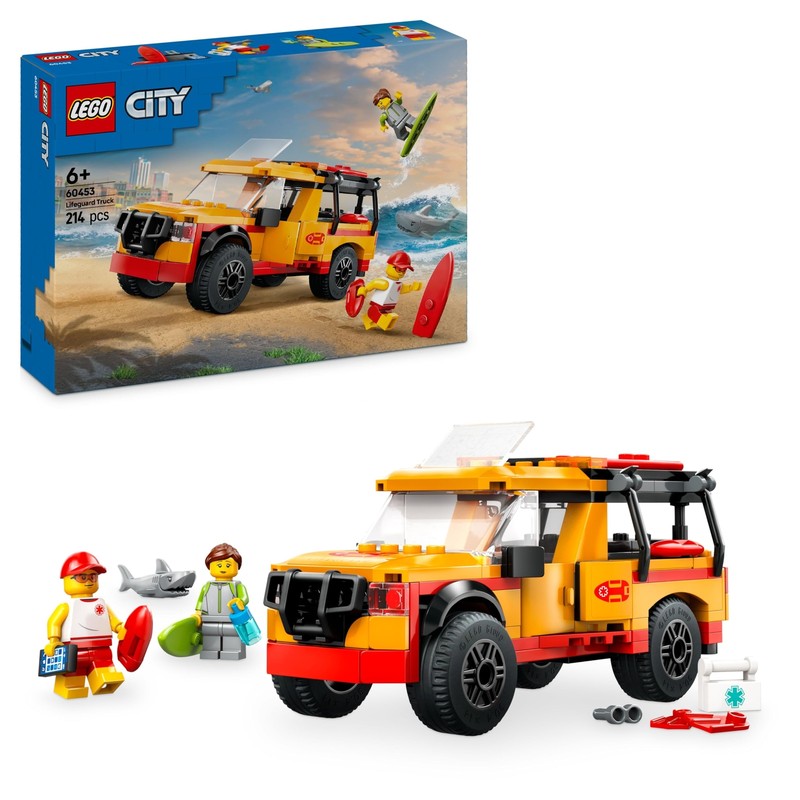 Lego City Strandwacht Reddingstruck Speelset Met 2 Minifiguren En Een Haai, Cade