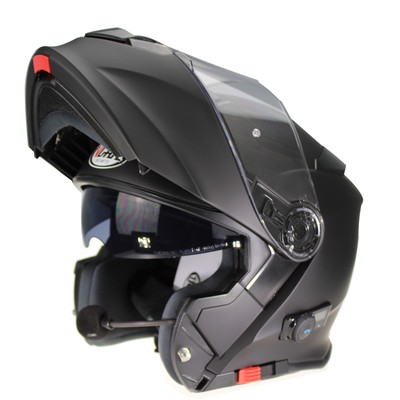 VCAN V271 Blinc5 Bluetooth Motorradhelm Klapphelm Modular Tourenhelm MattSchwarz