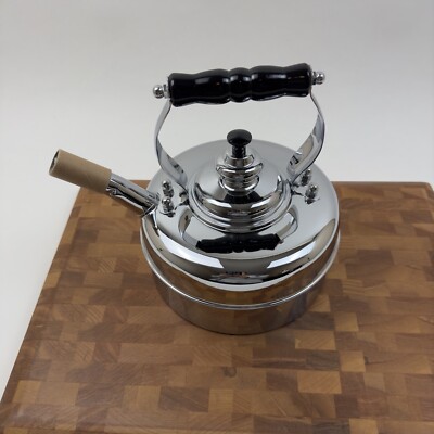 Simplex Kensington No 3 by Newey & Bloomer Chrome Traditional Tea Kettle NWOB
