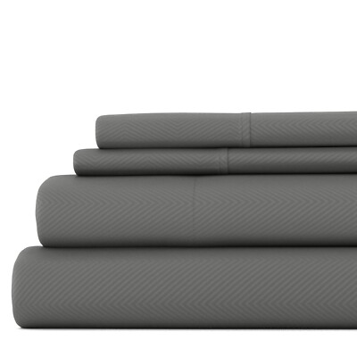 Luxury Soft Embossed 4PC Sheets Set by Kaycie Gray So Soft Collection
