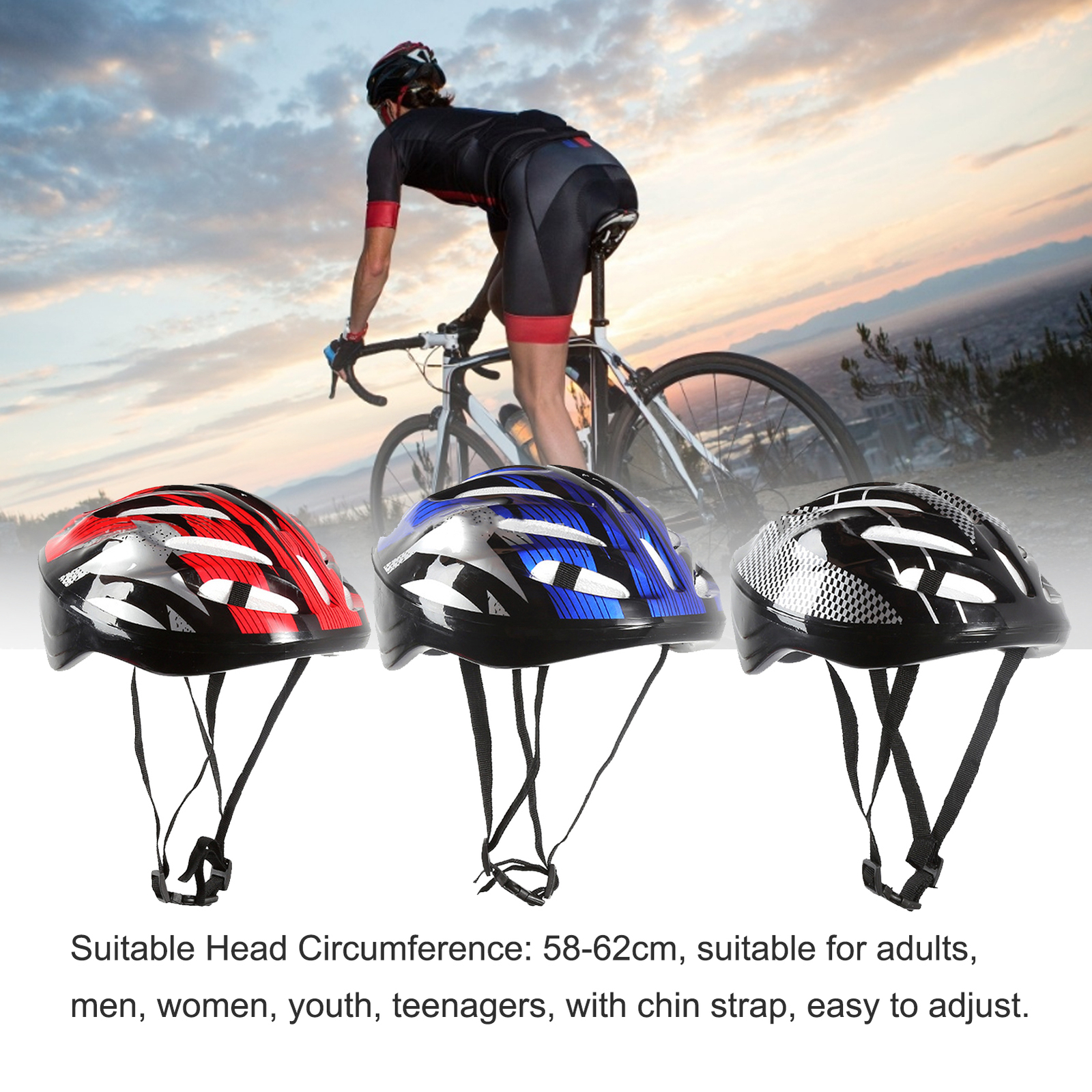 1* Bicycle Helmets Lightweight Bicycle Skateboard Helmets for Adults Bicycle