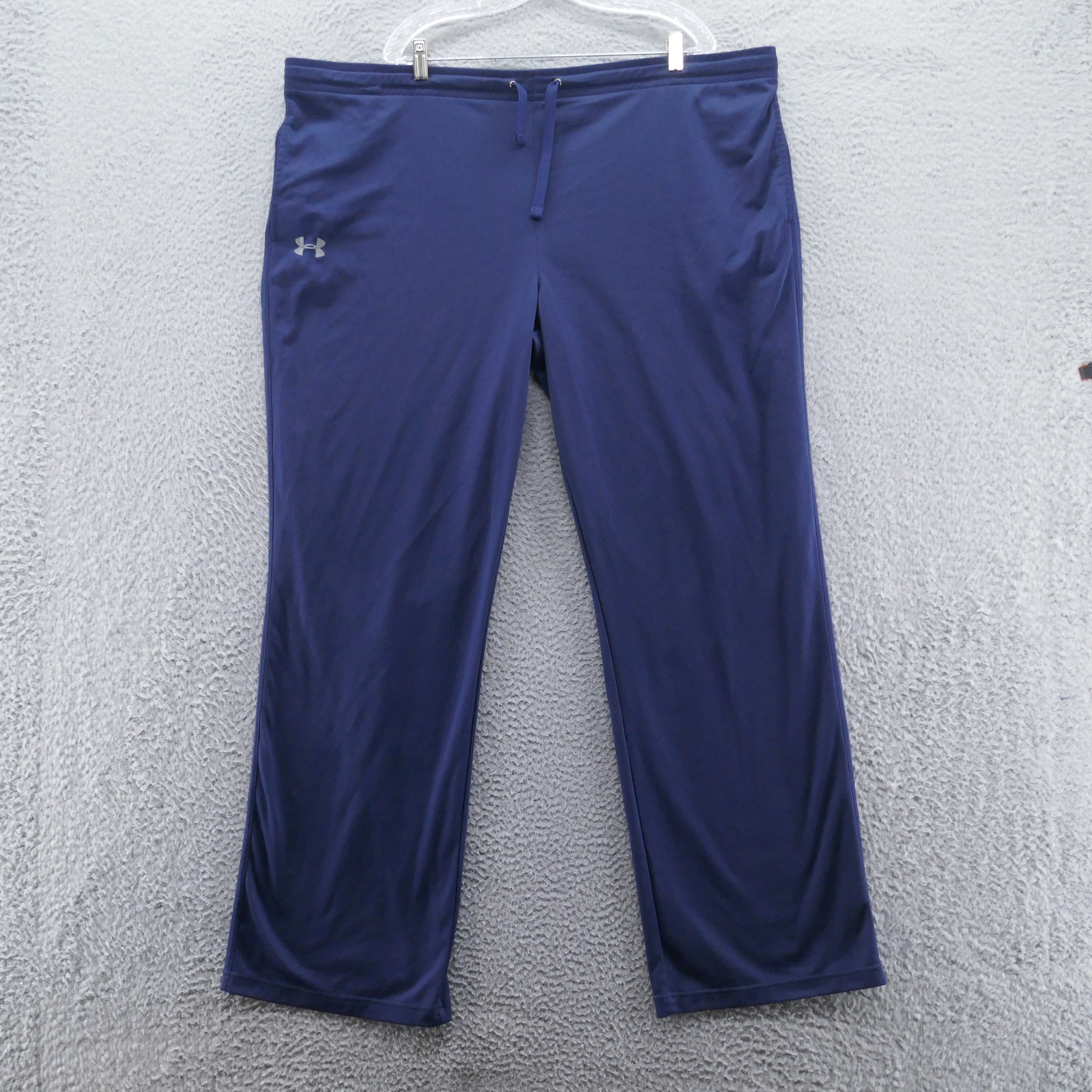 Under Armour Mens Performance Track Pants XXL Blue Straight Leg Drawstring - Picture 1 of 12