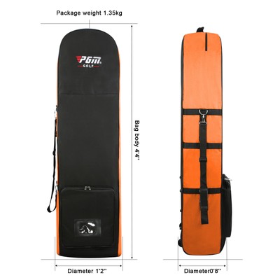 Golf Aviation Bag Foldable Golf Bag with Silent Wheels Large Capacity Storage