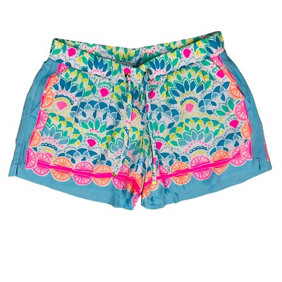 Lilly Pulitzer Katia Multicolor Caribbean Citrus Stretchy Shorts XS NWOT