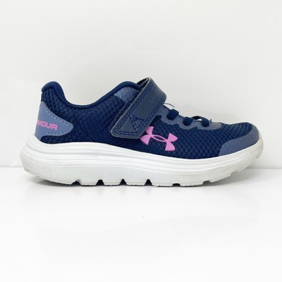 

Under Armour Girls Surge 2 3022871-403 Синие кроссовки для бега Размер 11K, Синий, Surge 2