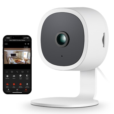 Geeni 2K Quad HD Smart Indoor Security Camera | Works with Alexa Google