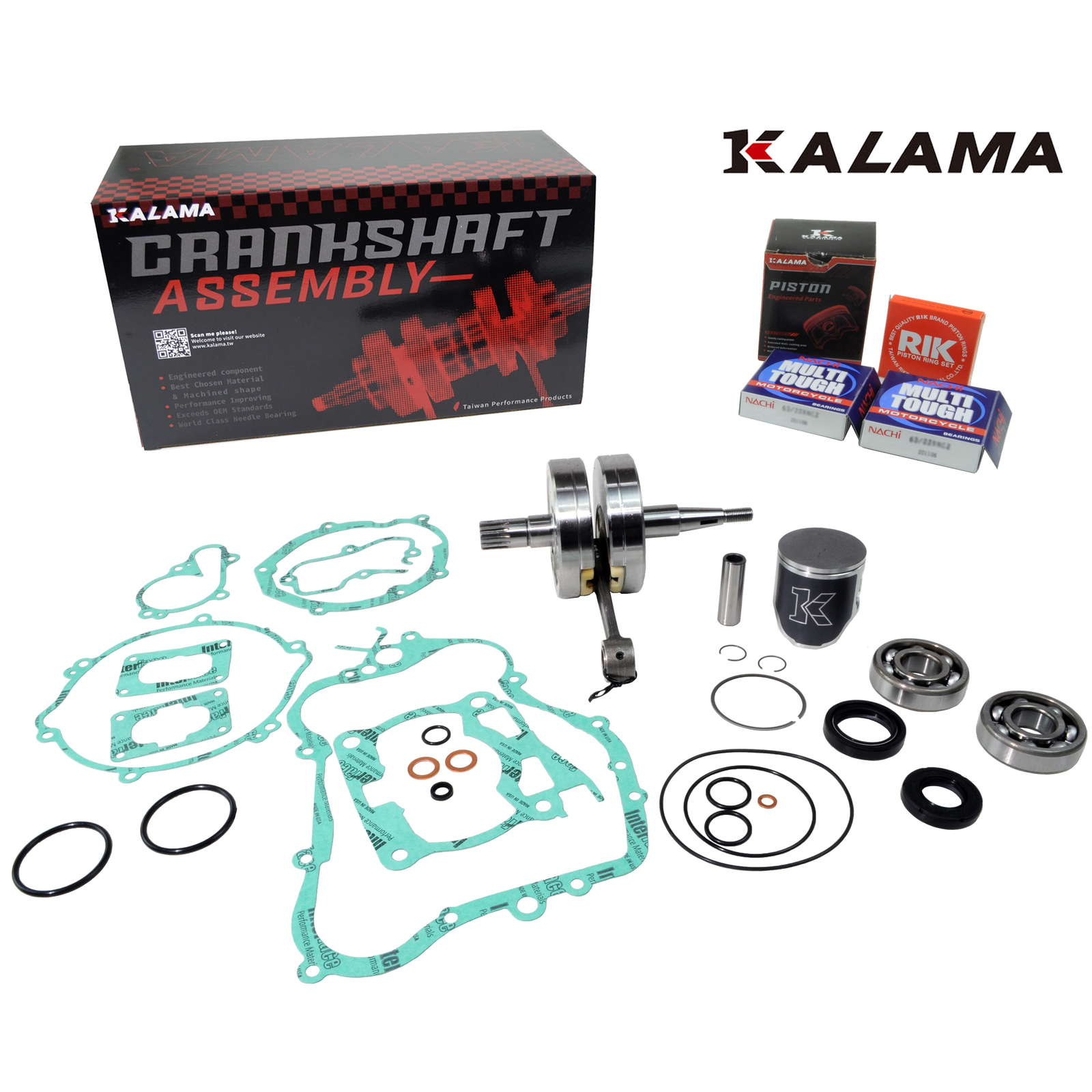 Yamaha YZ125 2002-2004 Full Engine Rebuild Kit - Con Rod – Best MX Shop - Foto 12