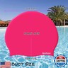 Hynhsun unisex silicone classic swimming cap for women and men, flexible, unisex, waterproof, intensive training, comfortable, anti-slip (Fuchsia)