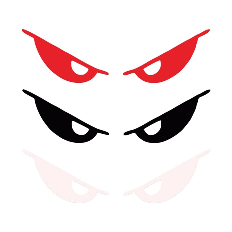 Reflective Evil Eyes Shape Motorcycle Laptop Helmet Body Car Decal Sticker
