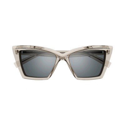 Pre-owned Saint Laurent Yves  Sl-657-f-003 Beige Sunglasses In Silver