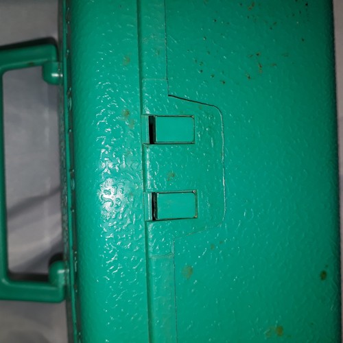 Vintage Blue Plastic Trophy Taskmaster Fishing Tackle Box