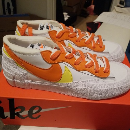 23cm SACAI×NIKE BLAZER LOW\"MAGMA ORANGE\" Sacai x Nike Blazer Low 'Magma Orange' — Kick Game