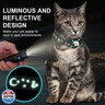 AgoumLux Cat Collar with Airtag Holder, Reflective Cats Collar Breakaway with Bell, Pet Tracker Compatible with Apple Air Tag for Kittens and Puppies, Black, XS(7-9 Inch)
