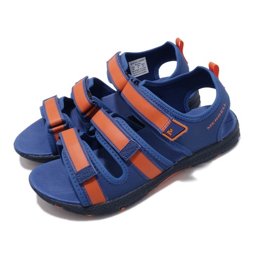 

Детские дошкольные сандалии Merrell M-Hydro Creek с синими оранжевыми ремешками MK262388, Синий, M-hydro Creek