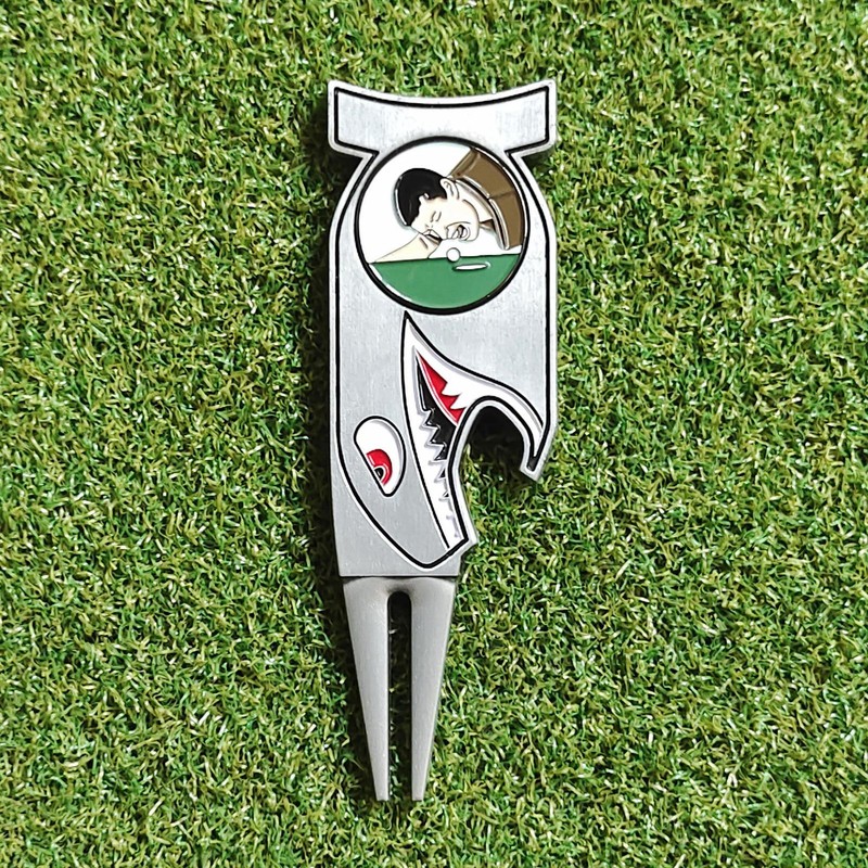 Golf Divot Tool Funny Magnetic Ball Marker with Hat Clip Bottle Opener