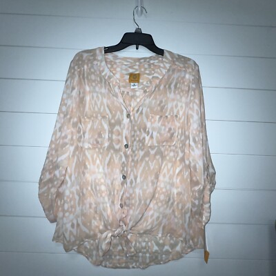 Ruby Rd Blouse Women's Sz 16 Semi Sheer Short Sleeve Top Shirt