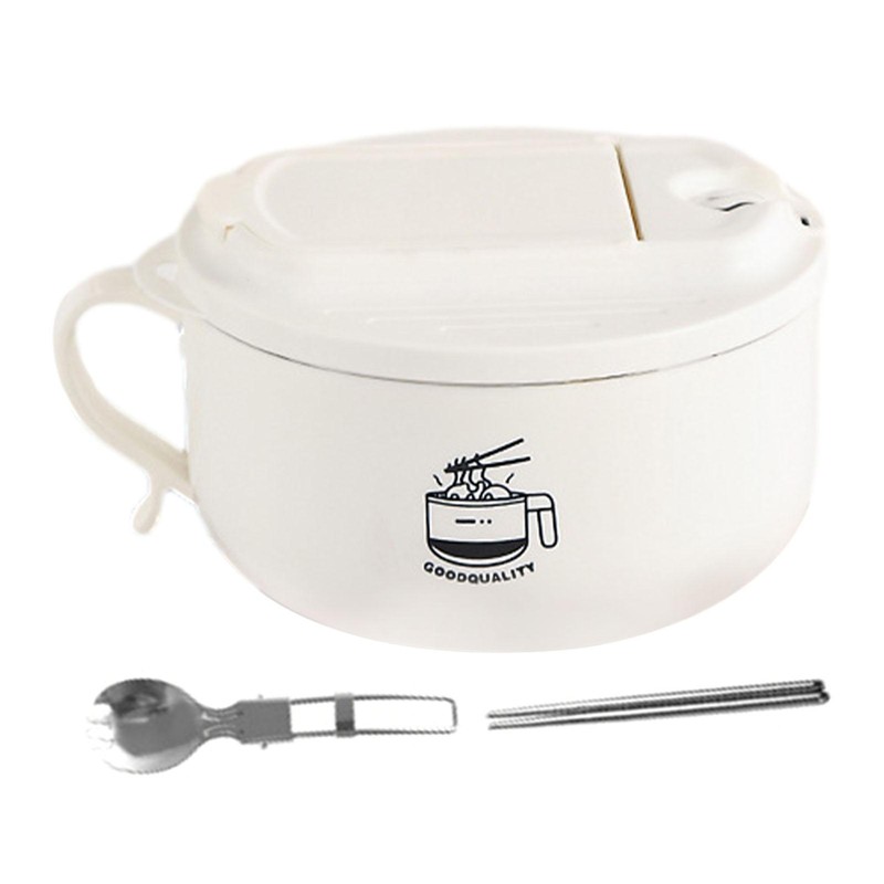1000ml Ramen Bowl Microwavable Instant Noodle Bowl With Lid 