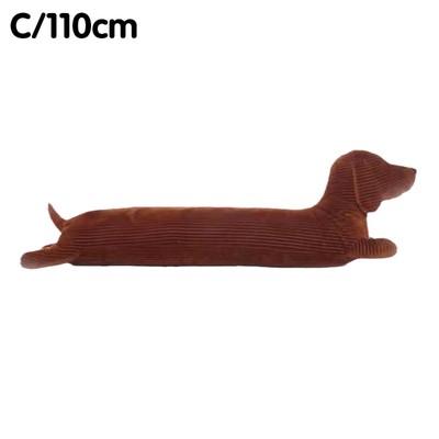 Cute Dachshund Sausage Dog Long Pillow Cushion Soft Plush Corduroy Stuffed G5O9