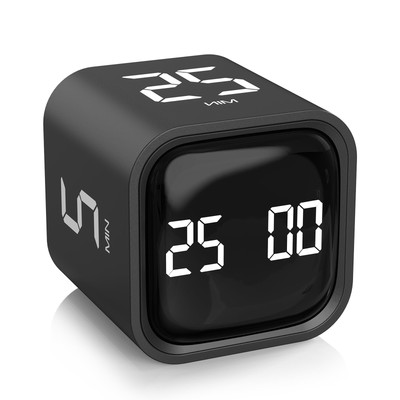 Rotating Pomodoro Timer 5 25 10 50 Minutes Preset Desk Productivity Timer w/G...