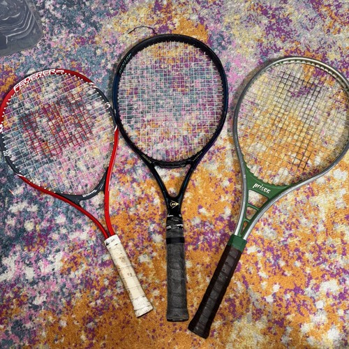 Wilson Roger Federer 25, Prince Vintage And Dunlop Tennis