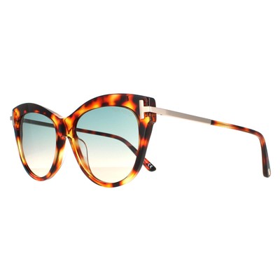 Pre-owned Tom Ford Sunglasses Kira Ft0821 55p Havana Green Gradient