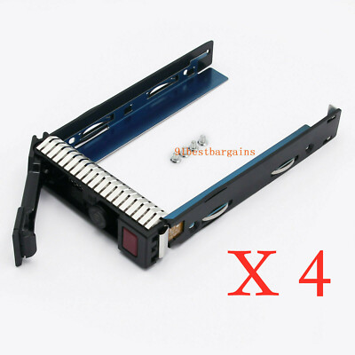 4X HP 3.5'' LFF SAS SATA DL360p DL380p G8 G9 Server Hard Drive Caddy Tray 651314
