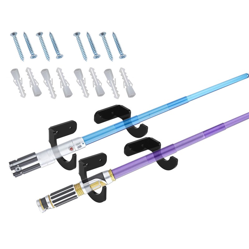 Wall Mounted Rack Black Acrylic Lightsaber Wall Mount Holder