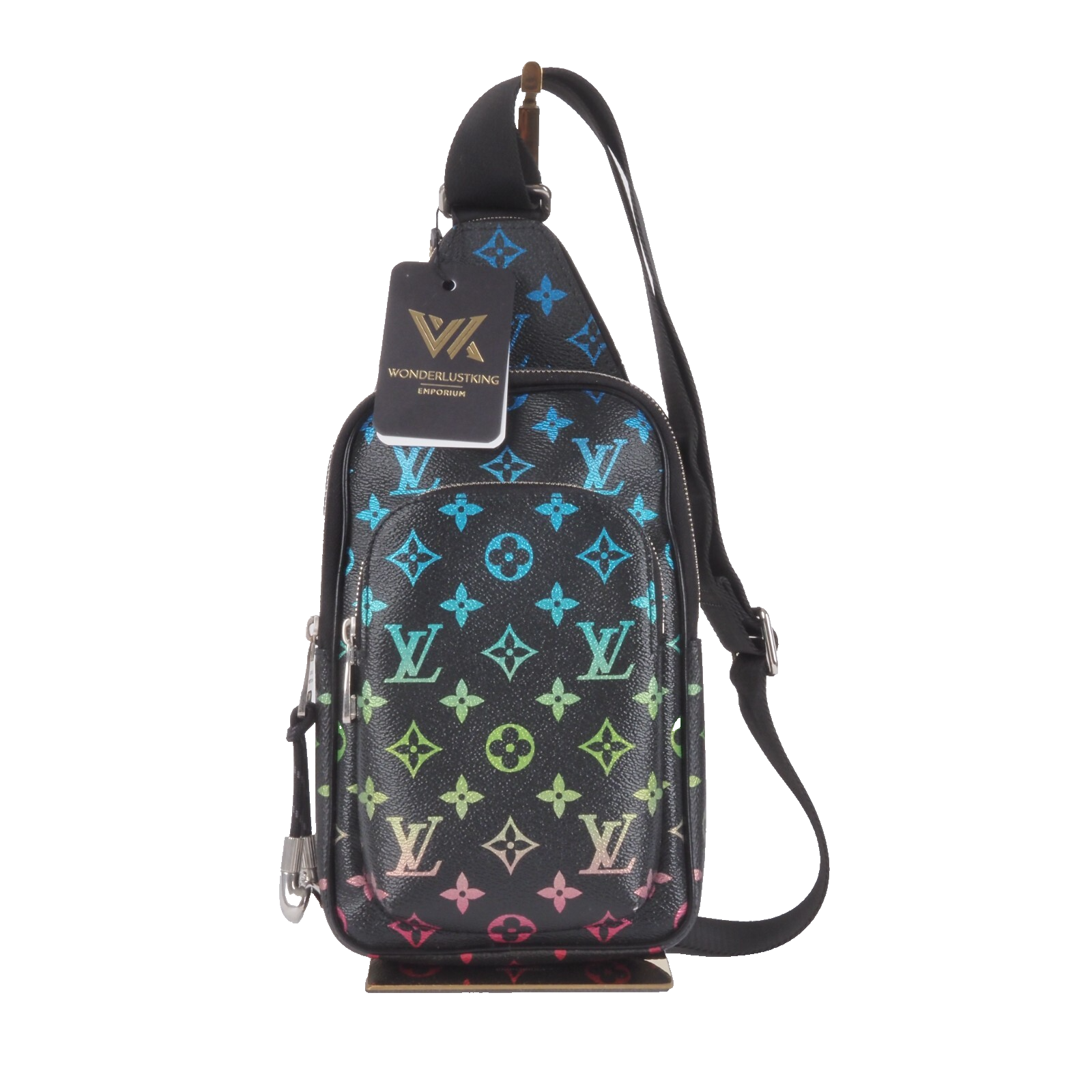 バッグ Louis Viton Louis Vuitton LV Lexington pouch new Blue Leather ref