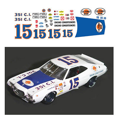 #15 Bobby Isaacs STA-POWER 1973 1/64 scale decal AFX Tyco Lifelike