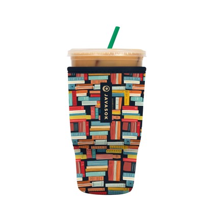 Java Sok Iced Coffee & Cold Soda Insulated Neoprene Cup Sleeve Well Read Larg...