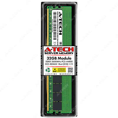 32GB 1Rx4 PC5-5600 EC8 RDIMM Supermicro 1116CS-TN 4125GS-TNHR2-LCC Memory RAM